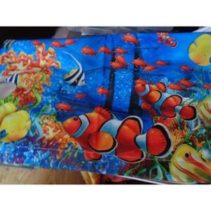 Tropical Fish Clown Shipwreck Magnetic Mail Box Cover 25.5 x 21" Mailbox